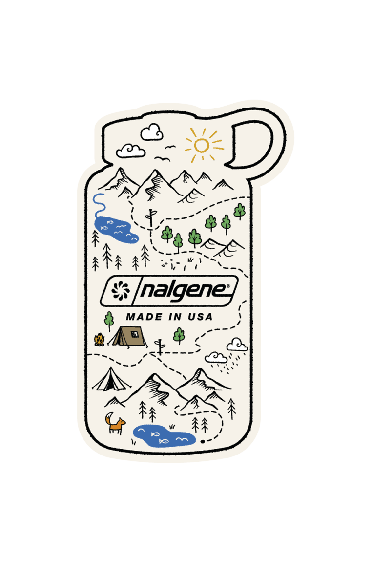 Nalgene Bottle Map Sticker - US 9333